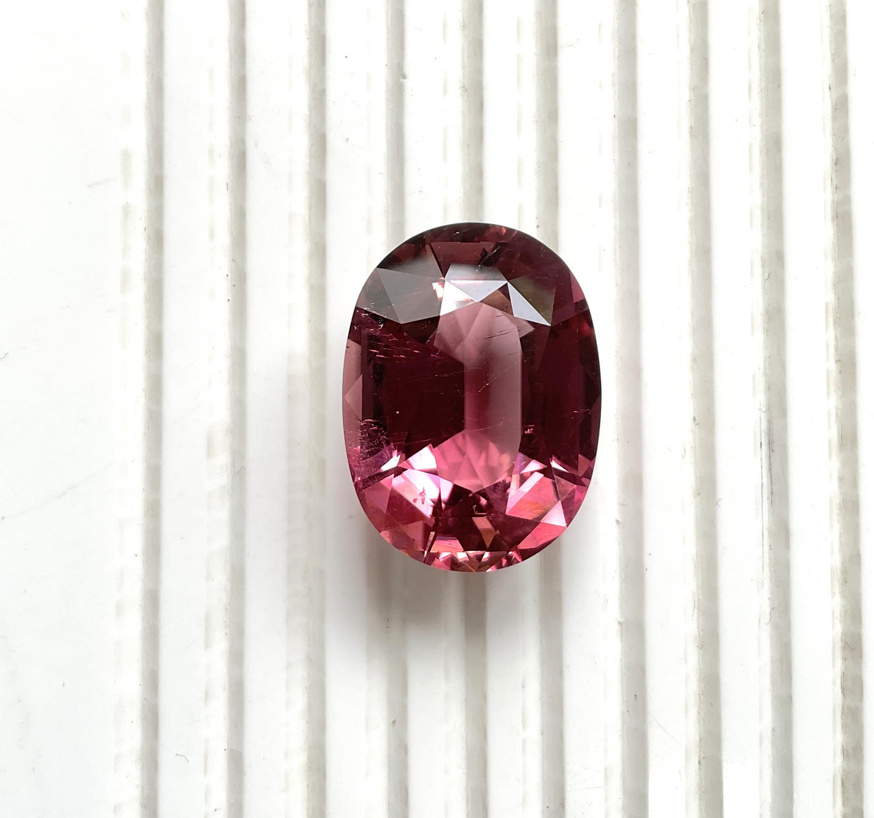 47.95 Carats Pink Tourmaline Top Quality Oval Cut stone For Jewelry Natural Gem 3