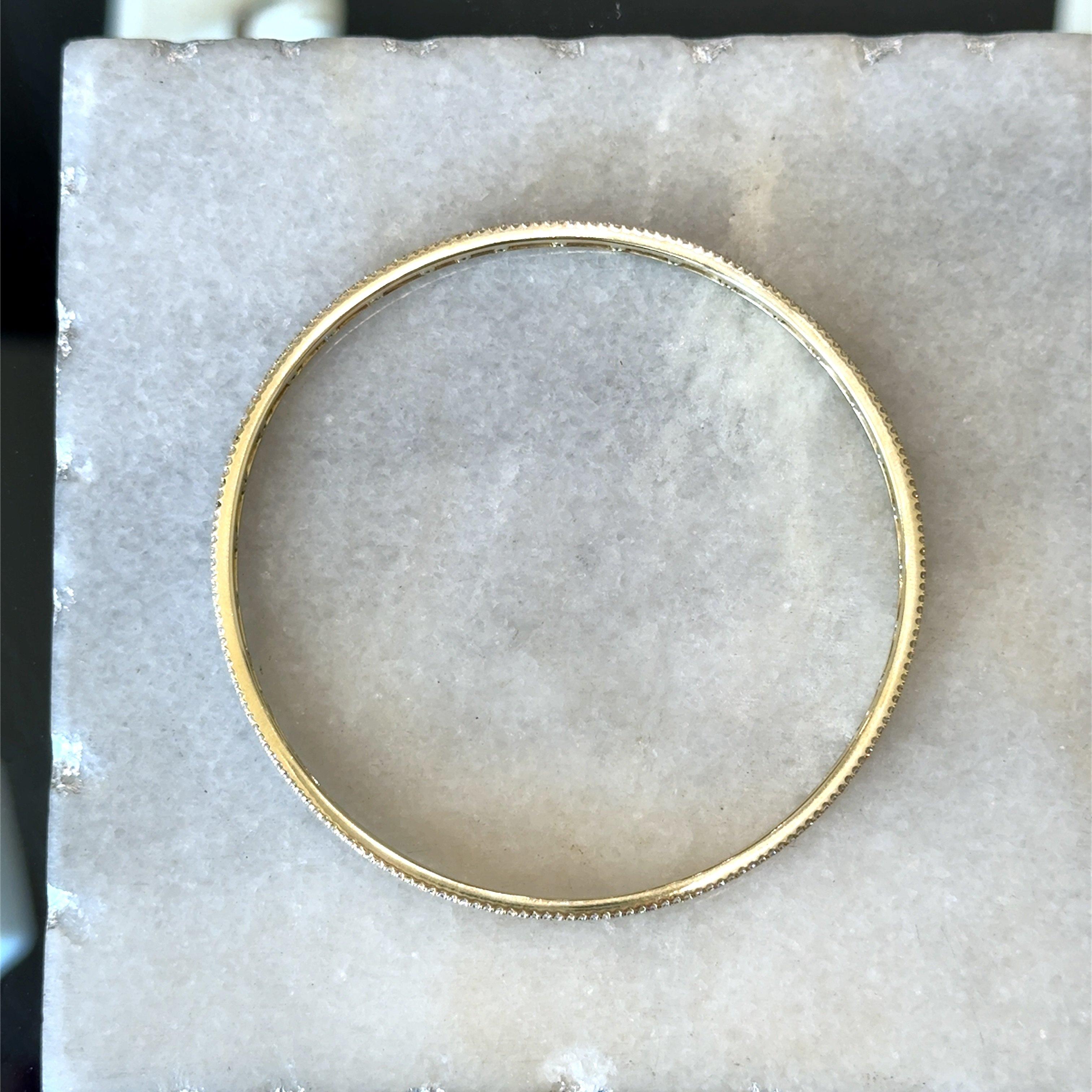 Bracciale con diamanti a 3 file da 4,79 carati in vendita 2