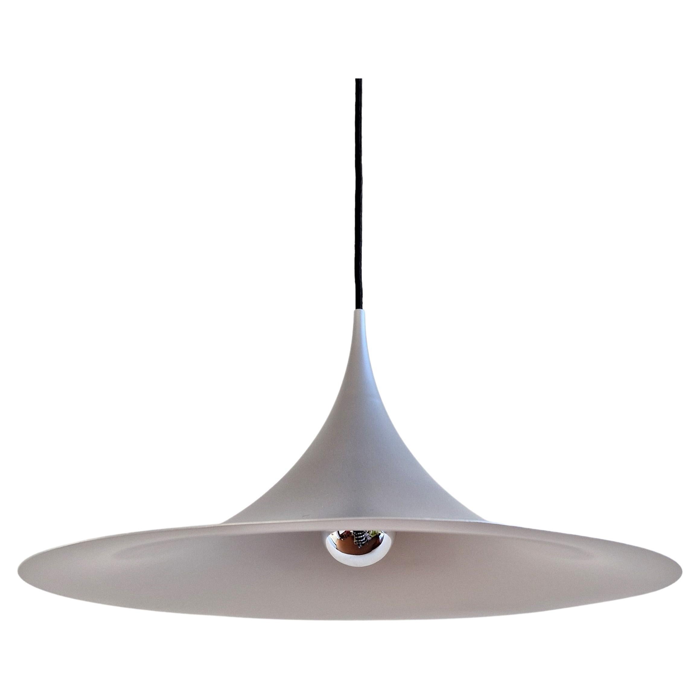 glans idioom vleugel Mat Silver Colored Semi Pendant Lamp by Bonderup and Torsten Thorup for F&M  For Sale at 1stDibs