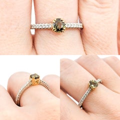 .47ct Natural Alexandrite & Diamond Ring In Yellow Gold