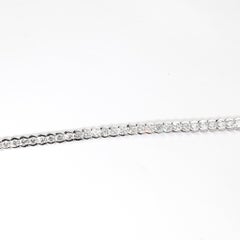 4.7ct Natural Round-Cut Diamond Tennis Bracelet in 18K White Gold –VS/E-F Color