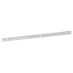 4.7ct Natural Round-Cut Diamond Tennis Bracelet in 18K White Gold –VS/E-F Color