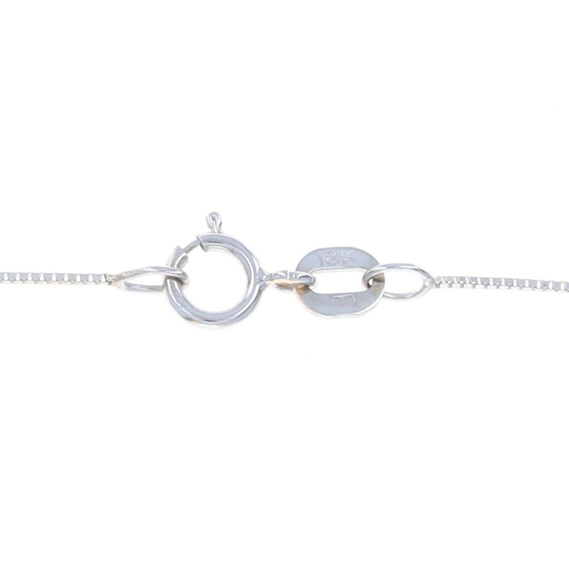 Women's .47ctw Round Brilliant Diamond Pendant Necklace, 18k Gold Circle Drop For Sale