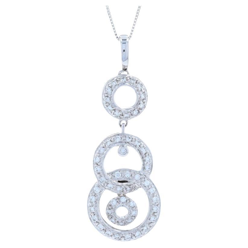 Daniel K Round Diamond 18 Karat Gold Circle Drop Necklace For Sale at 1stDibs daniel diamonds