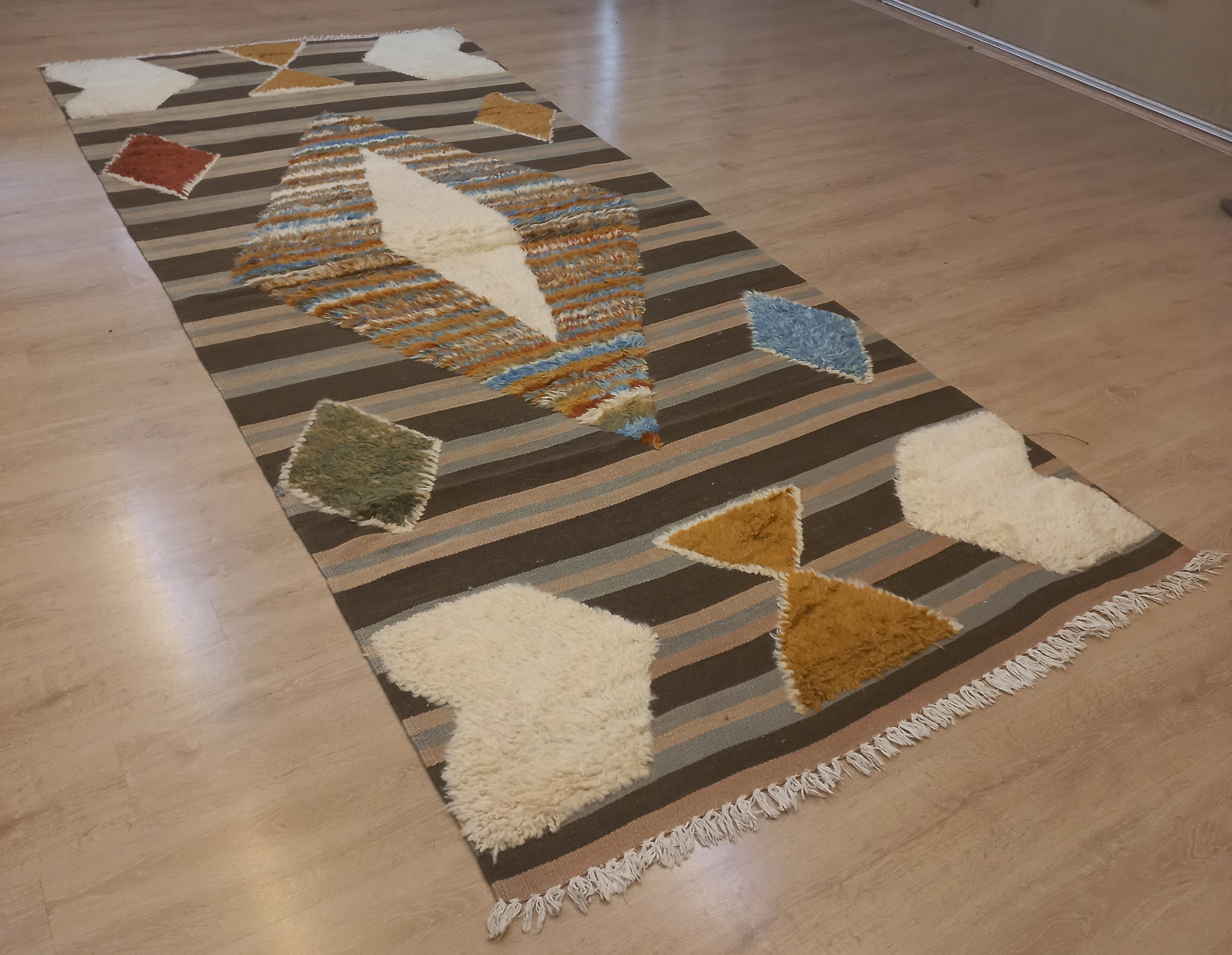 Alfombra Tulu hecha a mano, pelo 100% lana, opciones personalizadas disponibles en Nuevo estado para la venta en Spring Valley, NY