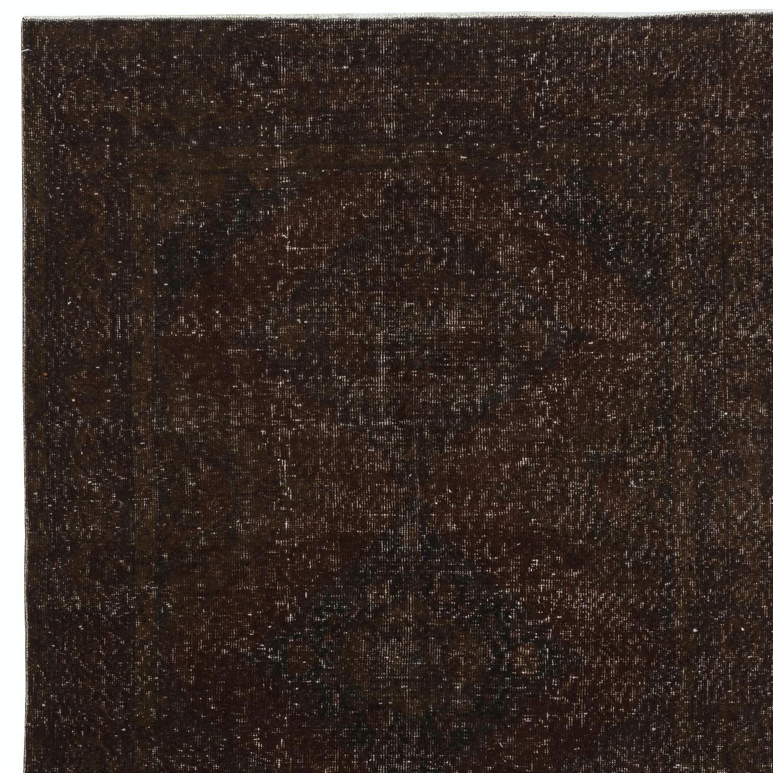 Turco Runner per corridoi 4.7x12 Ft fatto a mano. Tappeto da cucina. Tappeto Corridoio marrone. Tappeto per scale in vendita