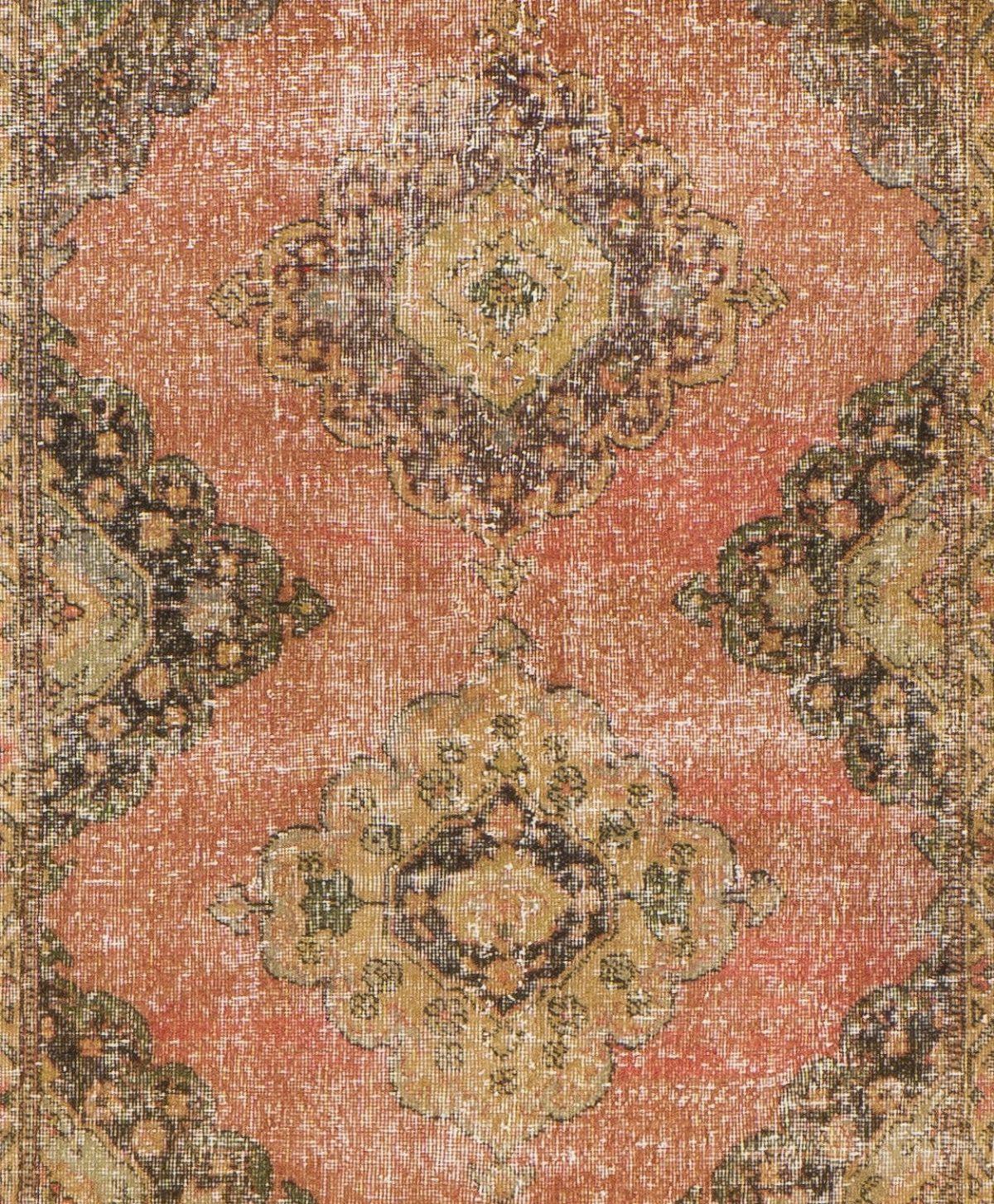 Turc Tapis Corridor de Village d'Anatolie centrale, tapis de couloir de couloir fait à la main, années 1960 en vente
