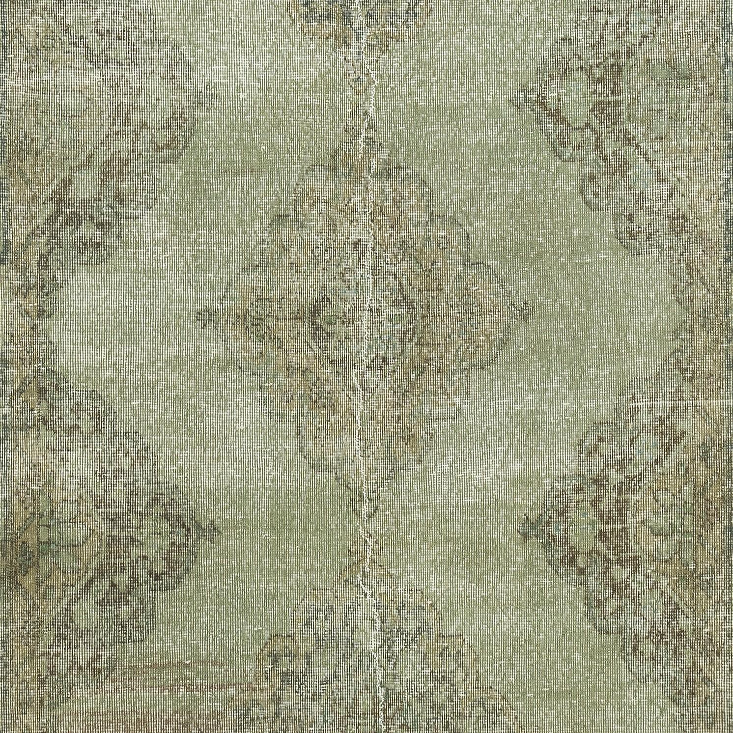 4.7x12.6 Ft Grüner Läufer für den Flur. Küchenteppich. Handgefertigter Corridor-Teppich. Treppenteppich (Handgeknüpft) im Angebot