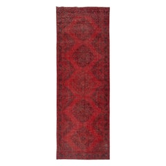 4.7x13 Ft Rot Läufer Teppich für Flur. Vintage Küche Läufer Teppich. Treppenteppich