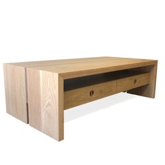 Jameson Coffee Table by Lynnea Jean, Solid White Oak & Walnut 47x24, USA