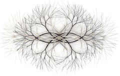 47"x29" Metal Wall Sculpture in Stainless and Bronze #678