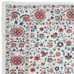 4.7x5.6 Ft Embroidered Silk Wall Hanging. Table Cover. Traditional Bed Cover