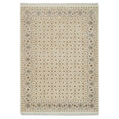 4
7 "x6
8" Ivory Herati Design 250 KPSI Natural Wool Hand Knotsted Runner Rugs (tapis de course en laine nouée à la main)