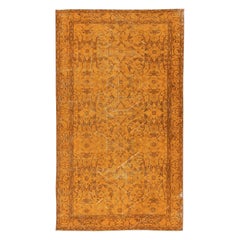 Tappeto Vintage By 4.7x8.2 Ft. Tappeto turco arancione per la casa e l
ufficio moderni