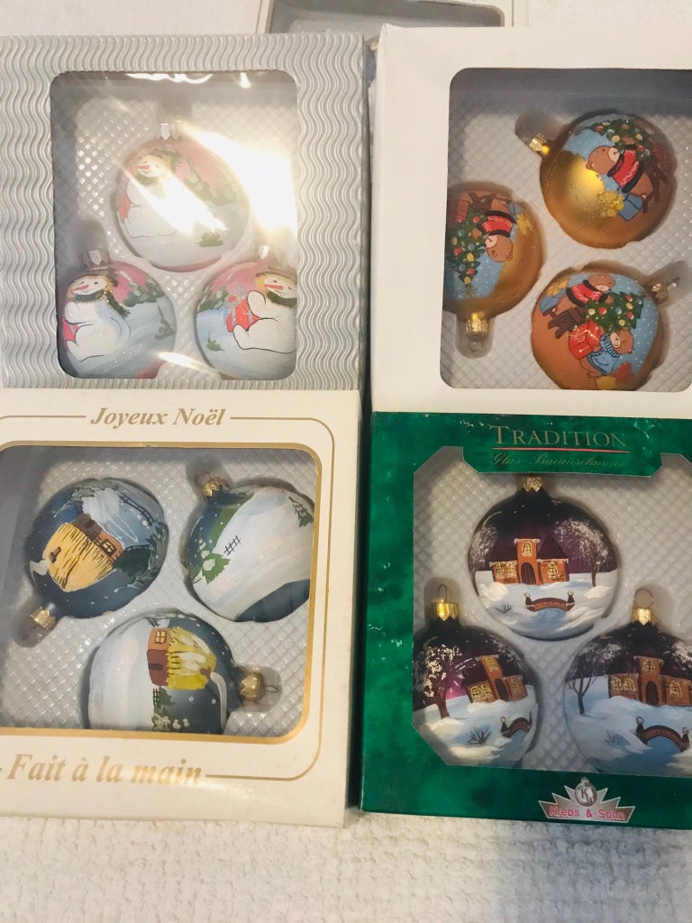 48 Pcs Vntage German Christmas Ornaments Balls For Sale at 1stDibs