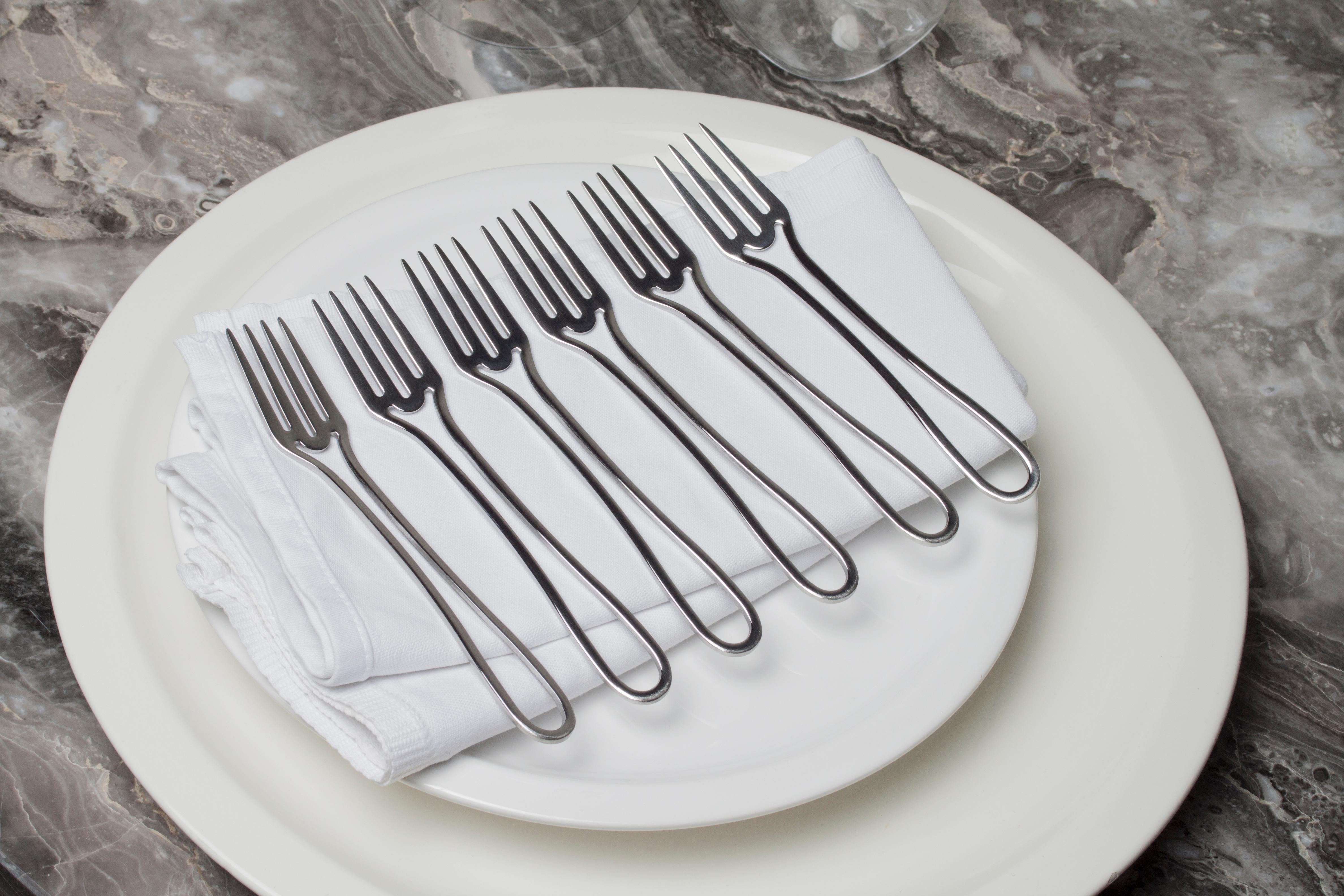 Polished 48 Pices Outline Cutlery Set by Maarten Baptist