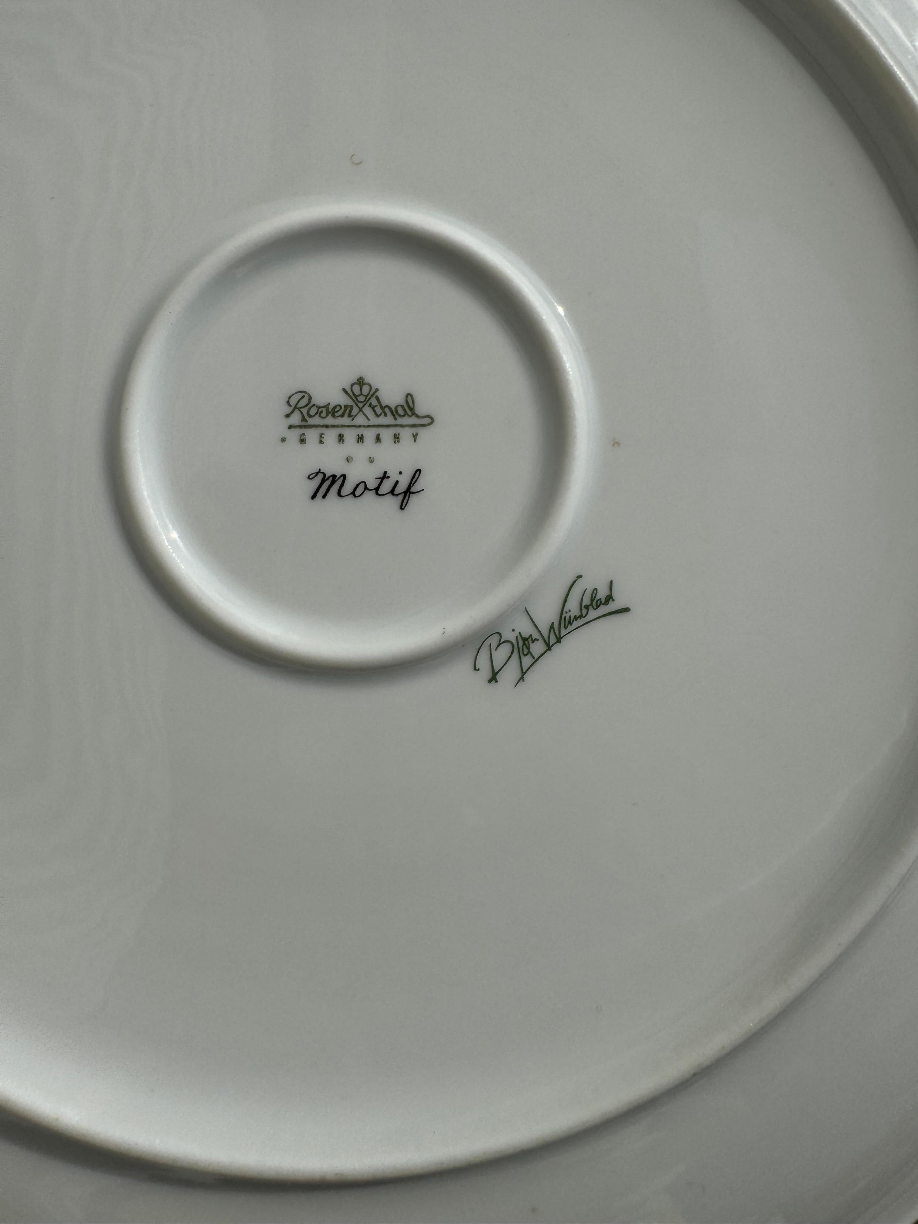 48 piece Rosenthal Bjorn Wiinblad Motif collection Dinner ware For Sale 1