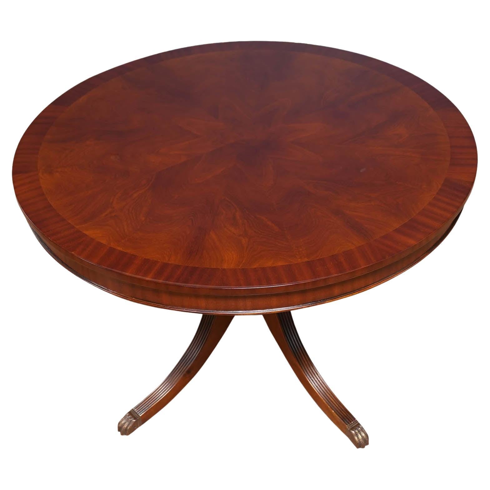 48″ Round Banded Table For Sale