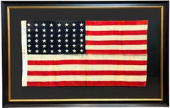 48-Star American Flag, Inscribed “July 4th, 1918” on Hoist, circa 1918