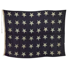 Bandera de 48 estrellas de la Jaca Naval Americana