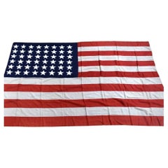 48 Star Antique American Handmade Flag Normandy D-day