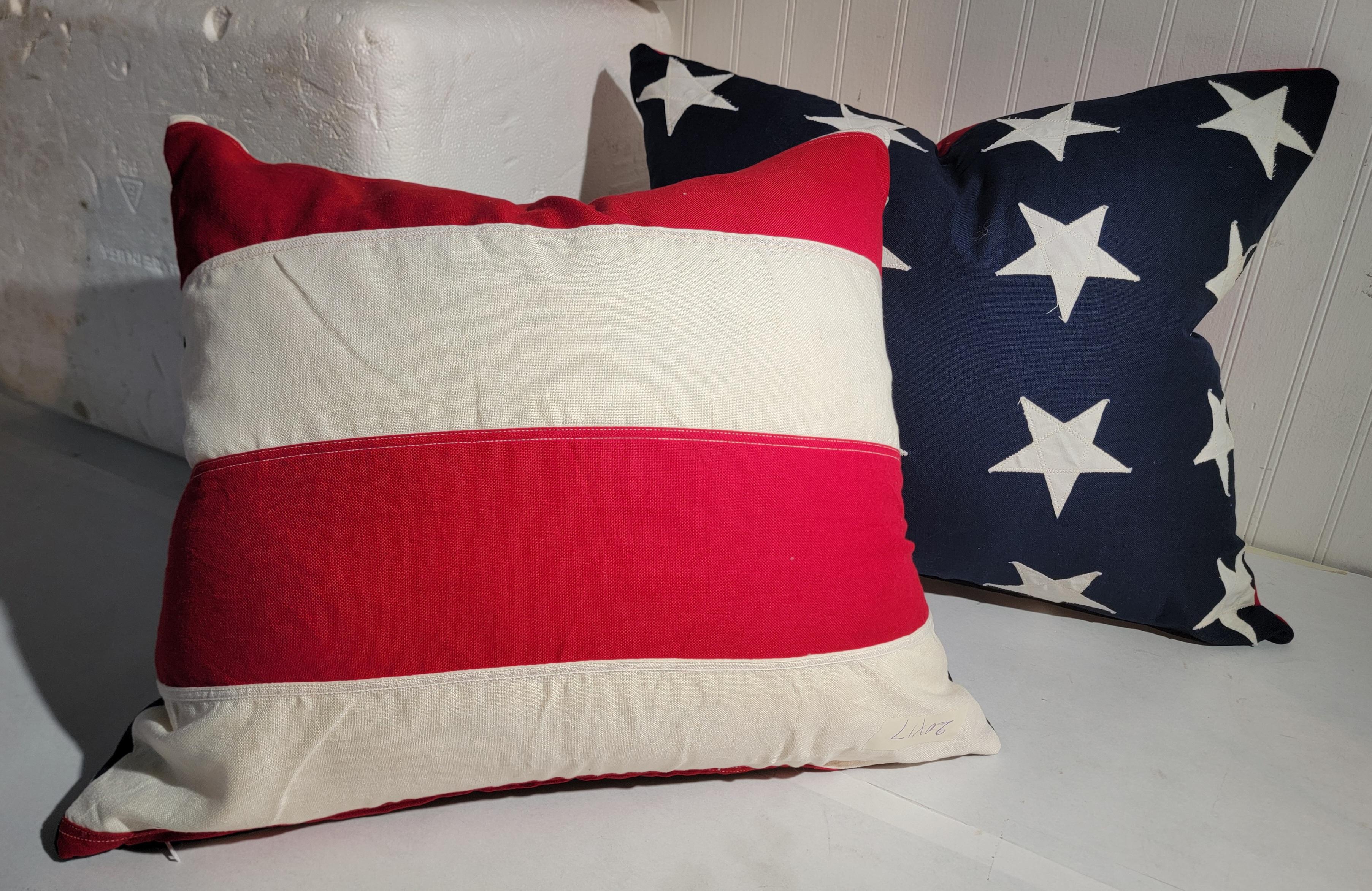 American 48 Star Flag Pillows -Pair For Sale