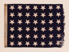 48 Star US Navy Jack Made at Mare Island, California, Dated 1944
