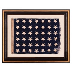 48 Star US Navy Jack Made at Mare Island, California, Dated 1944