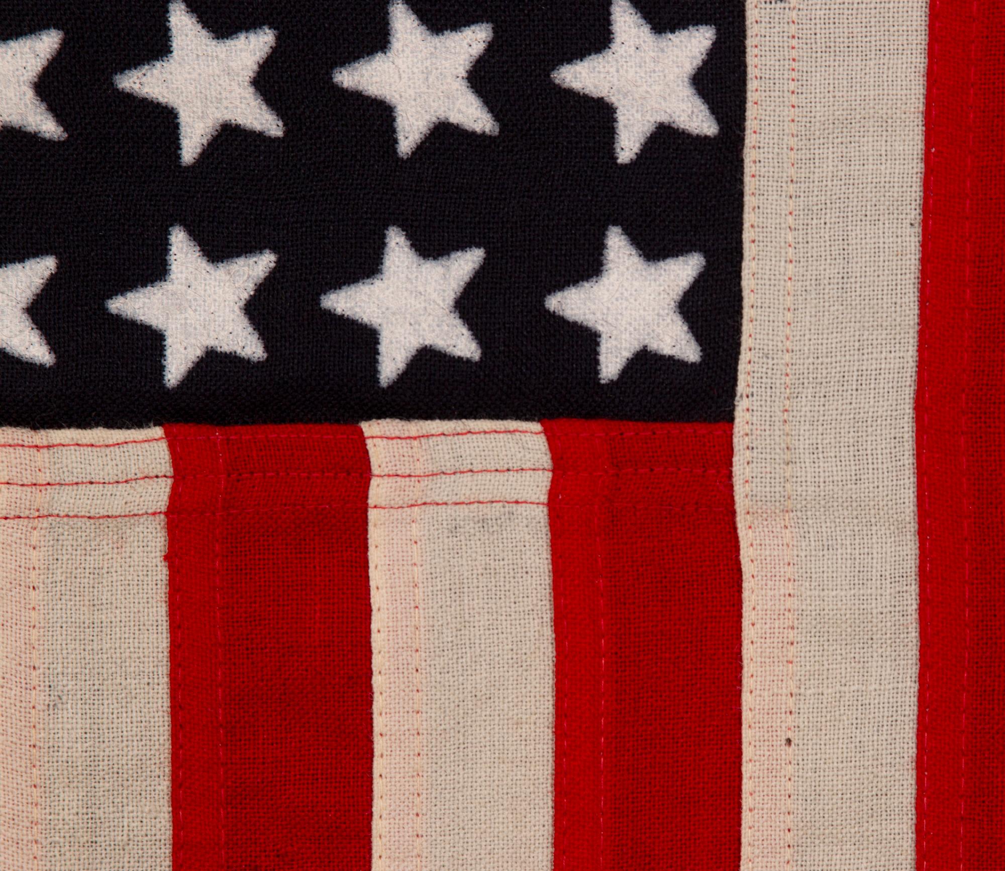48 Star, US Navy Small Boat Ensign, Made at Mare Island, CA ca 1944 In Good Condition For Sale In York County, PA