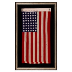 48 Star, US Navy Small Boat Ensign, Made at Mare Island, CA ca 1944