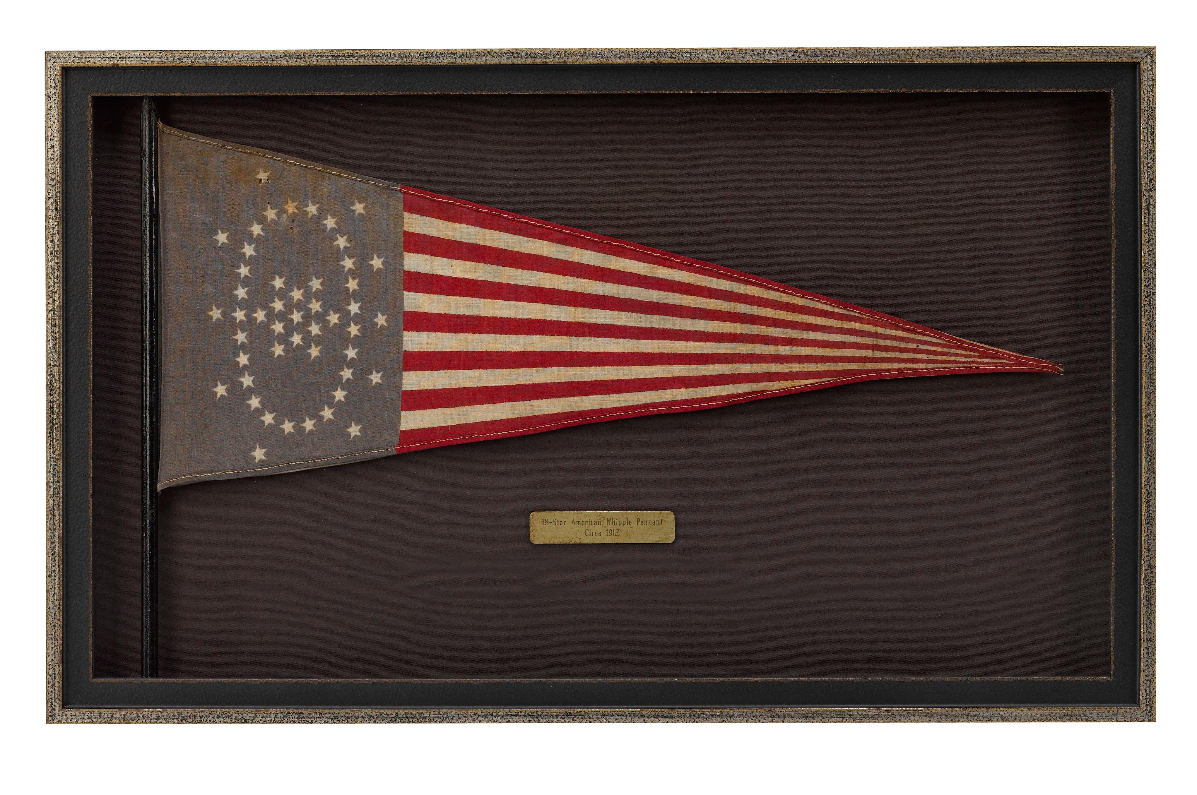 48-Star Whipple Flag Pennant, Circa 1912 1
