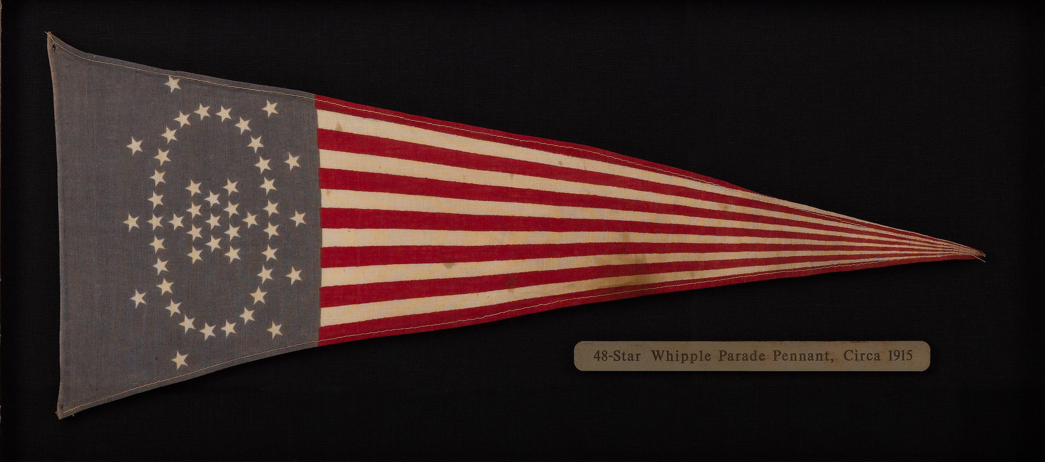 American 48-Star Whipple Parade Pennant, Circa 1915