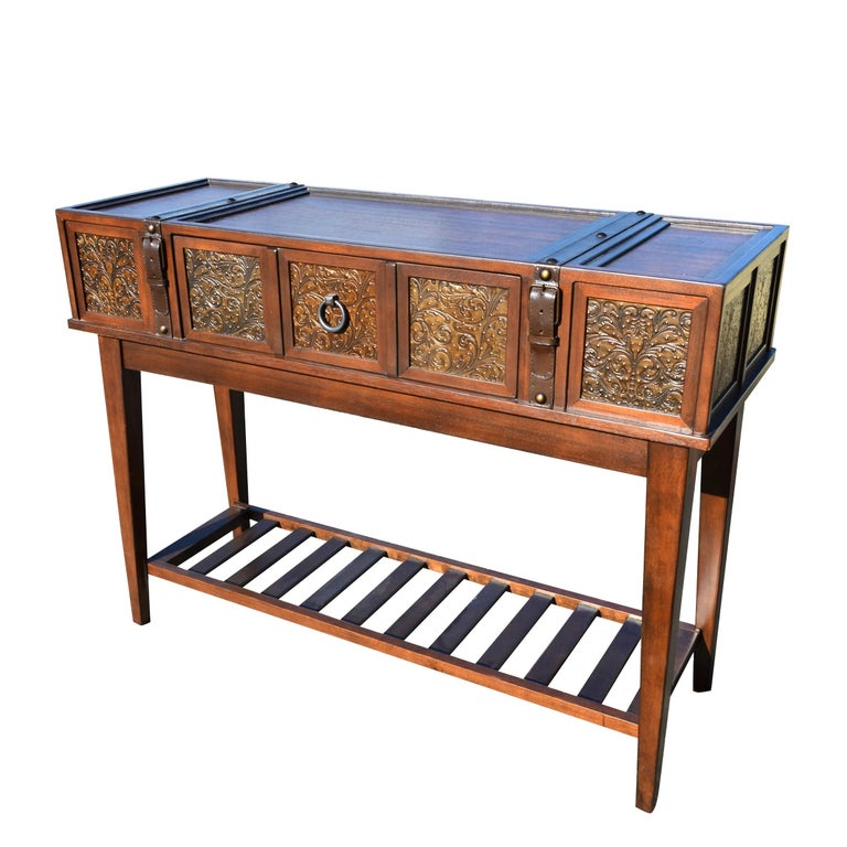 Wood Console Table Desk For Sale at 1stDibs console table desk combo