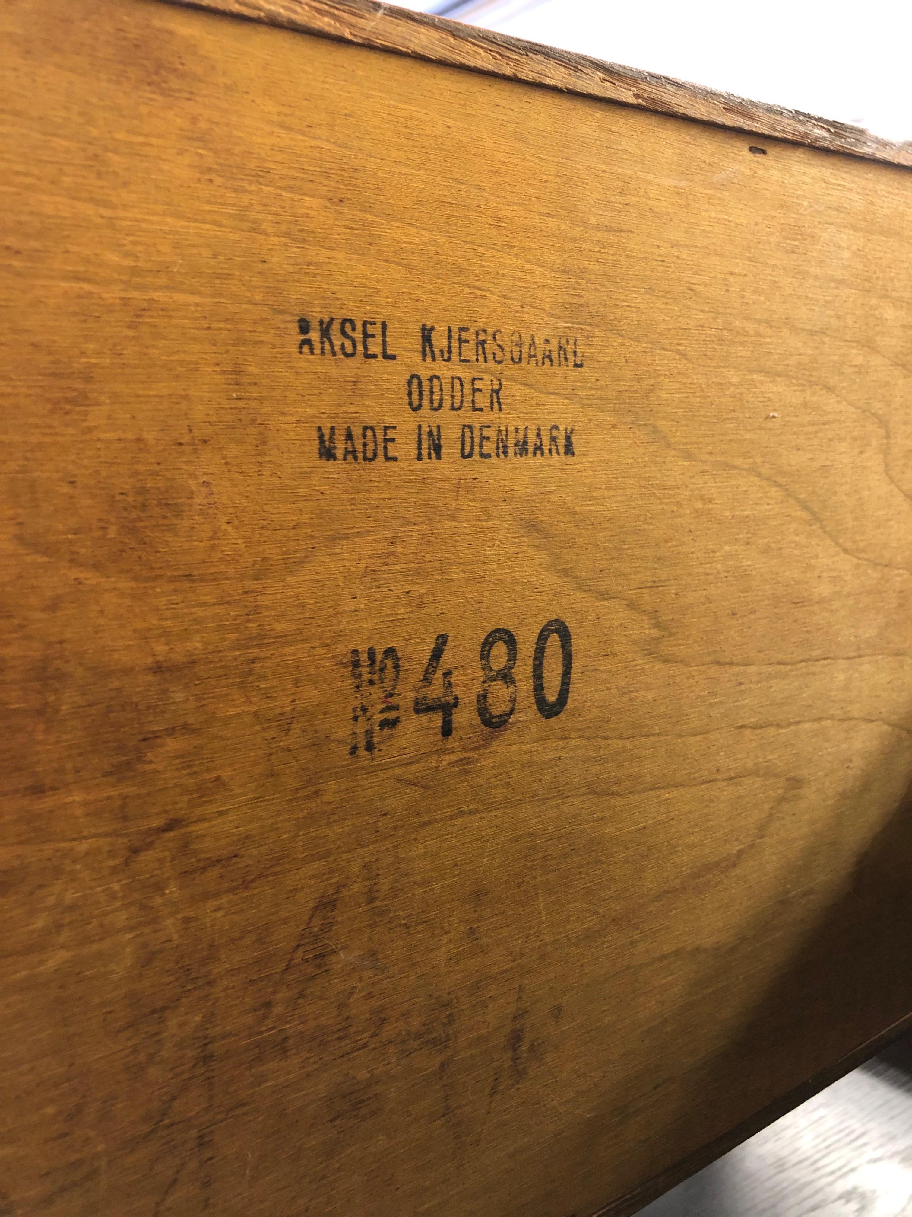 Mid-20th Century #480 Aksel Kjersgaard 4 Drawer Chest