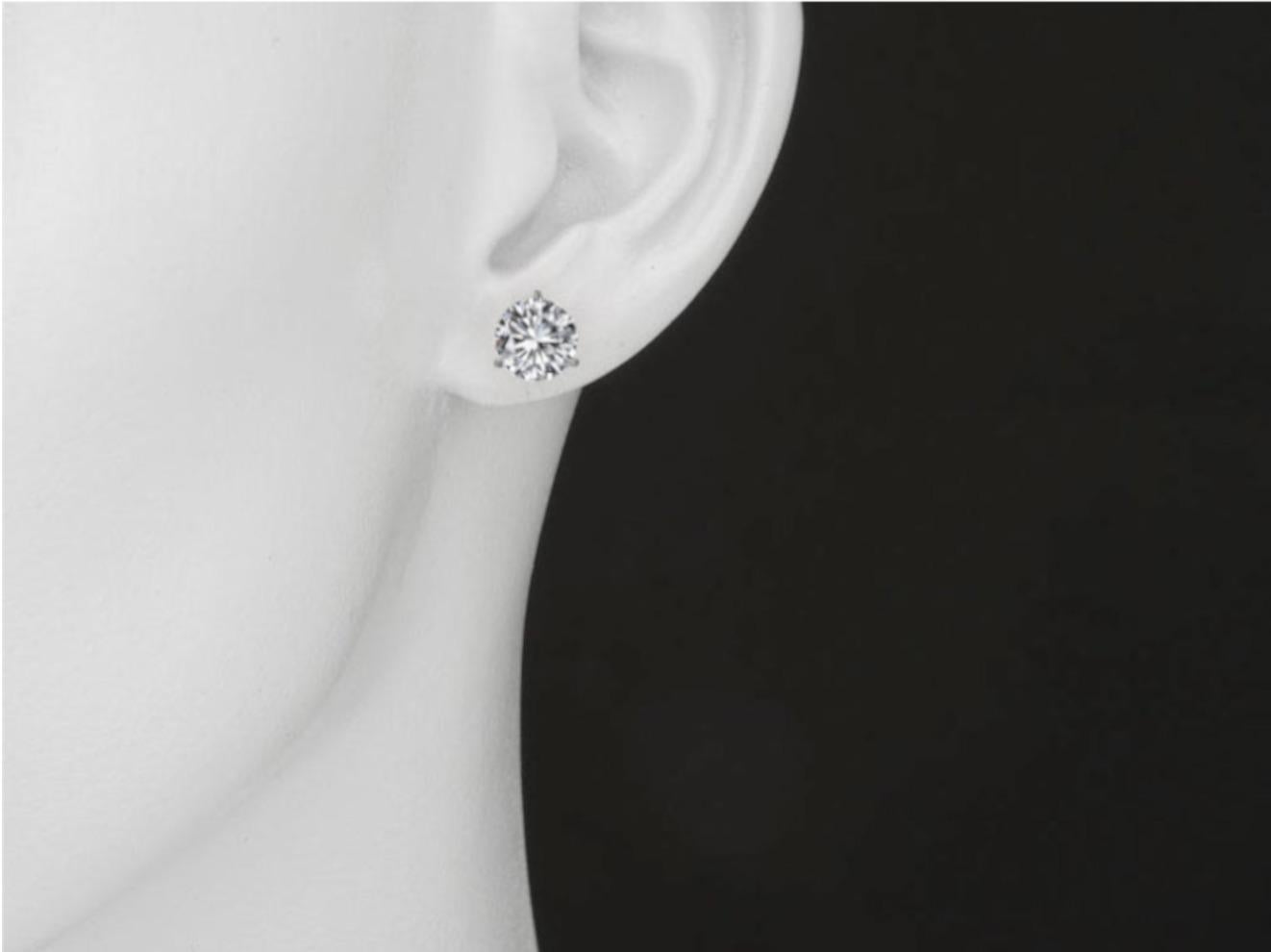 diamond carat size earrings