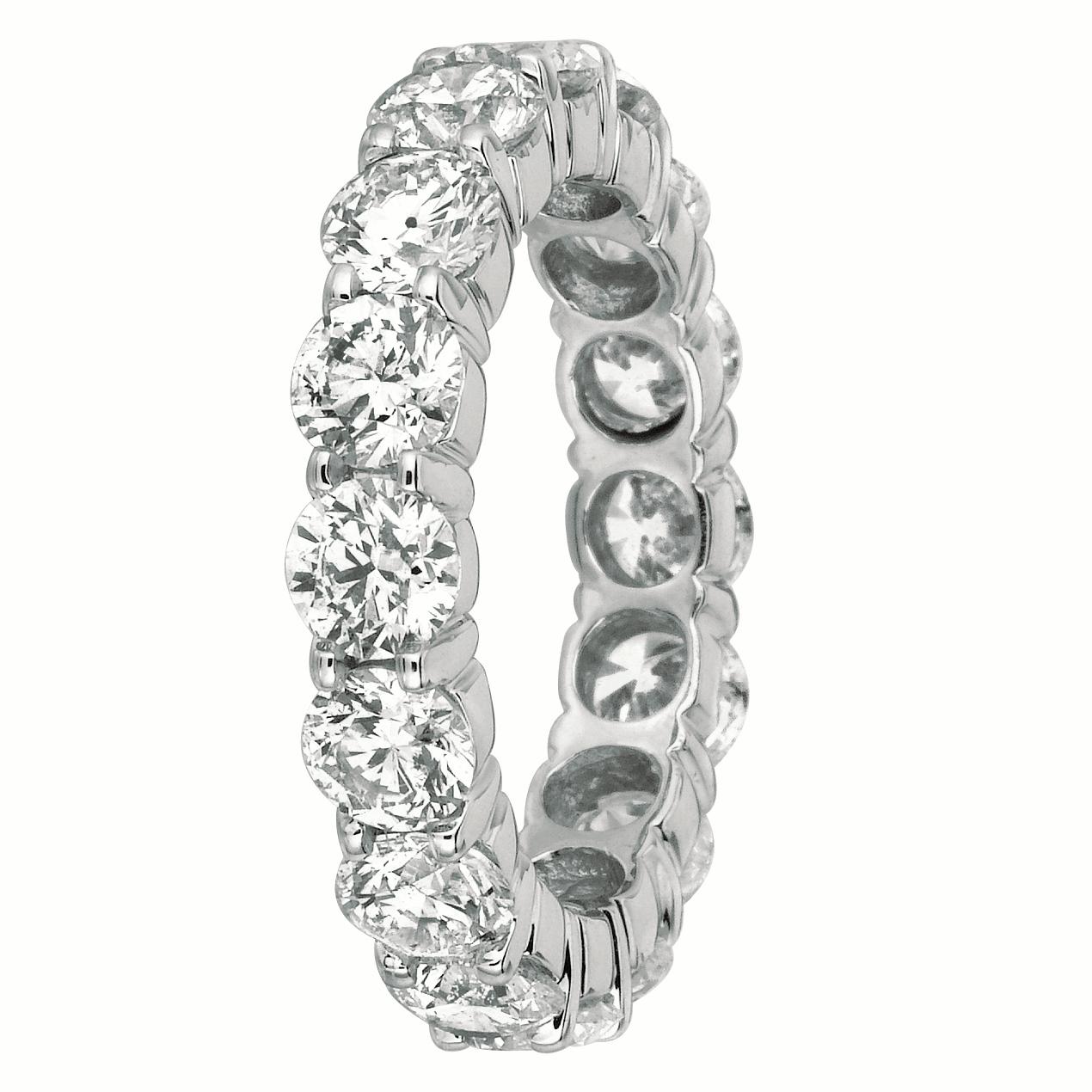 
4.80 Carat Natural Diamond Eternity Ring G SI 18K White Gold

    100% Natural Diamonds, Not Enhanced in any way Round Cut Diamond Eternity Band 
    4.80CT
    Color G-H 
    Clarity SI  
    18K White Gold,  Prong style,   3.80 grams
    5 mm in