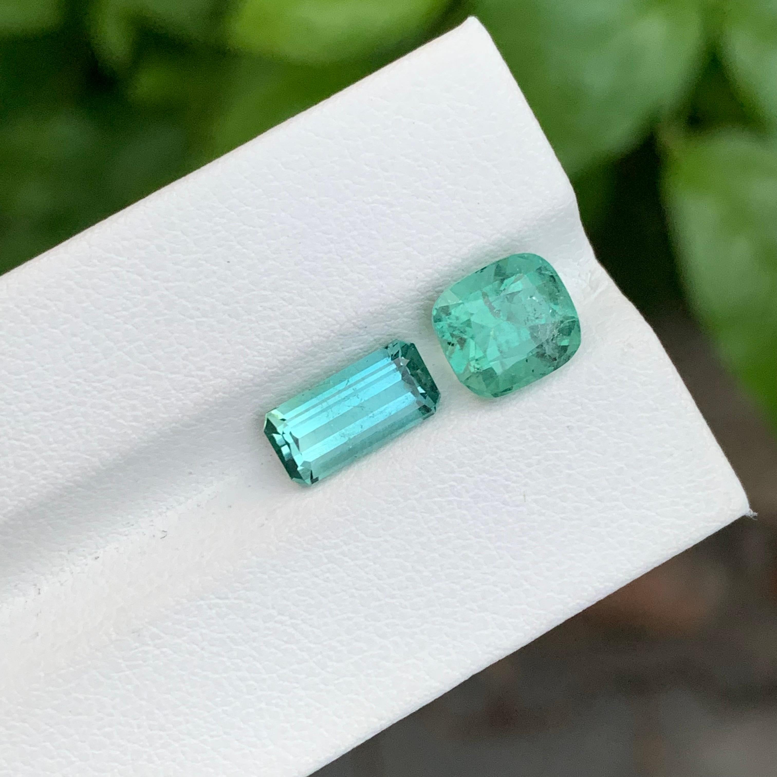 Mixed Cut 4.80 Carat Natural Dual Loose Tourmaline For Jewellery Making For Sale