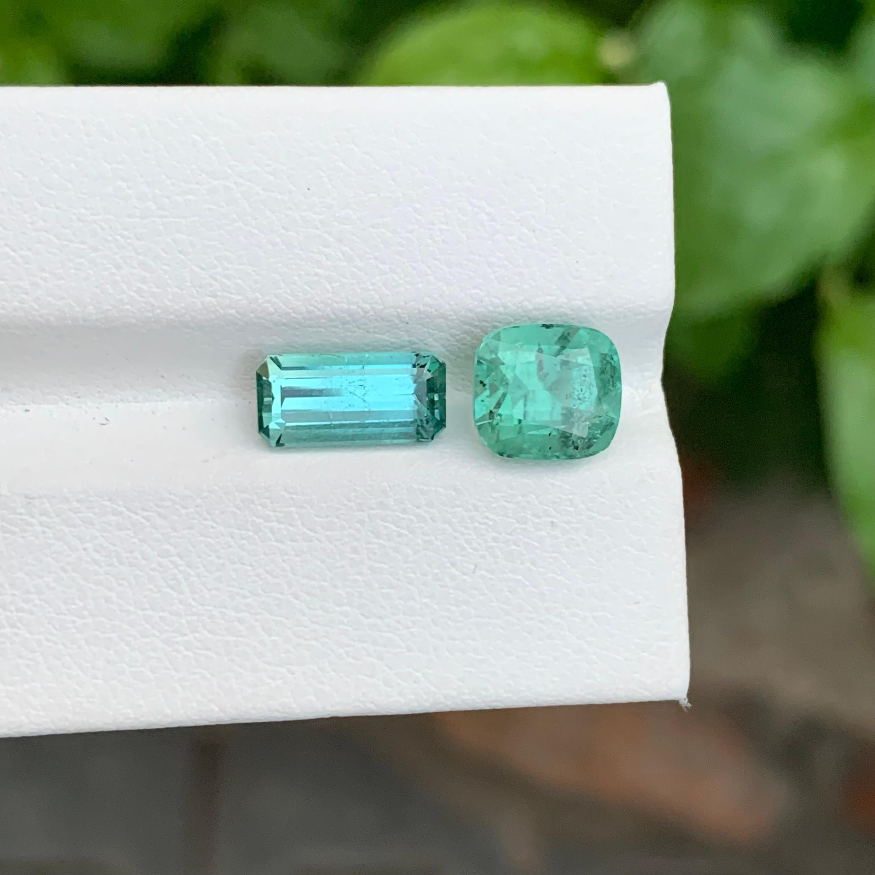 4.80 Carat Natural Dual Loose Tourmaline For Jewellery Making For Sale 2