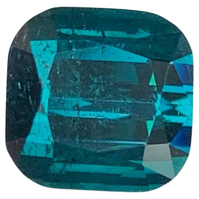 4.80 Carat Natural Loose Deep Blue Tourmaline Stone Cushion Cut Afghan Gemstone (pierre précieuse afghane)