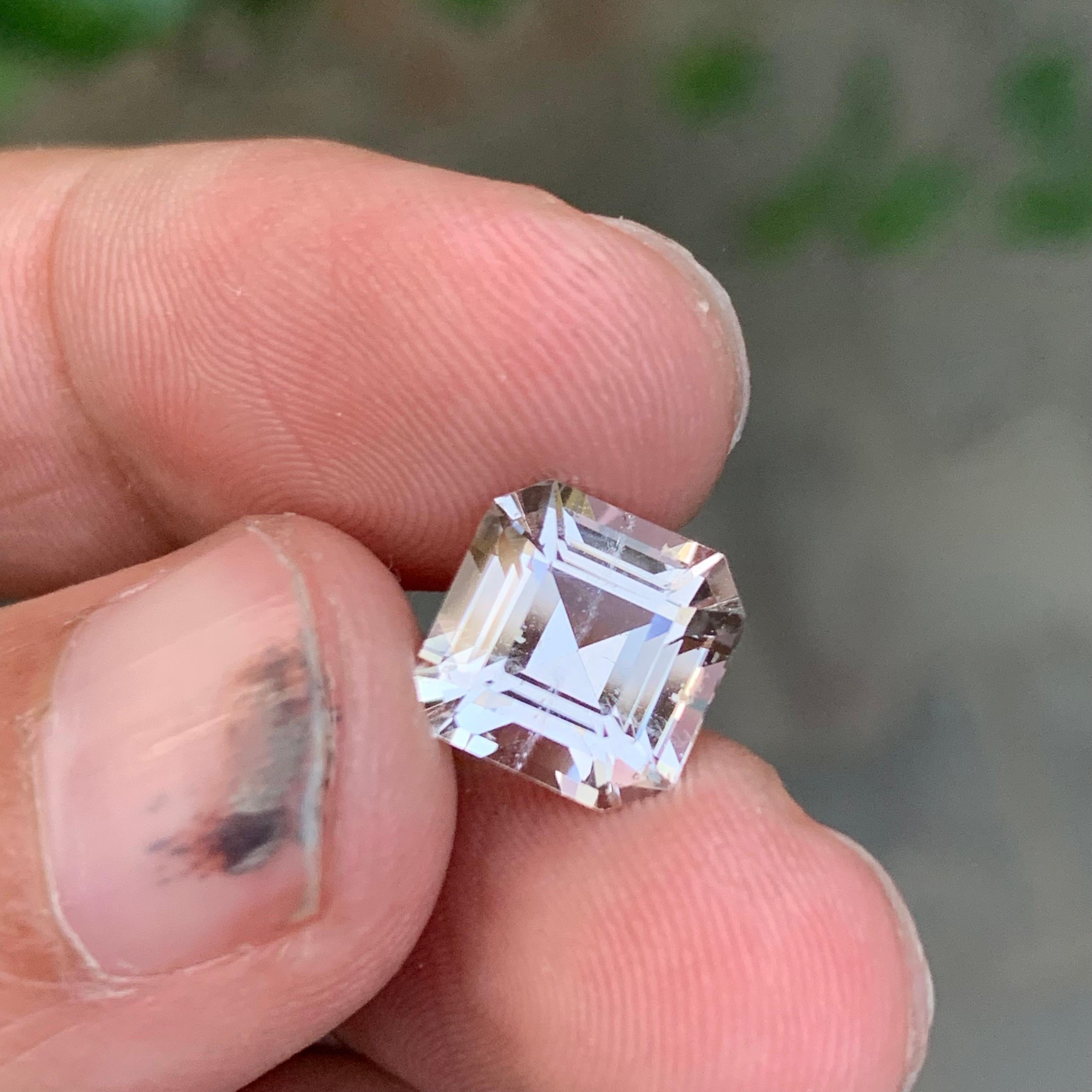 4.80 Karat natürlicher loser Goldtopas in quadratischer Form Edelstein für Damen oder Herren im Angebot