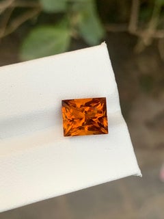 4.80 Carat Natural Loose Maraba Citrine Princess Cut Gemstone From Brazil