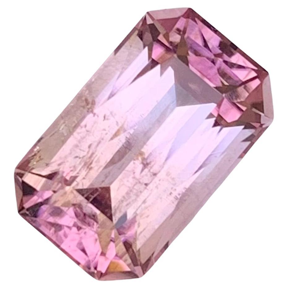 4.80 Carat Natural Loose Pink Tourmaline Emerald Shape Gemstone