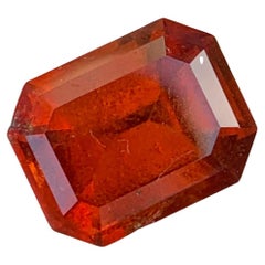 4.80 Karat natürlicher loser rauchiger Hessonit Granat Smaragd Form Edelstein für Schmuck