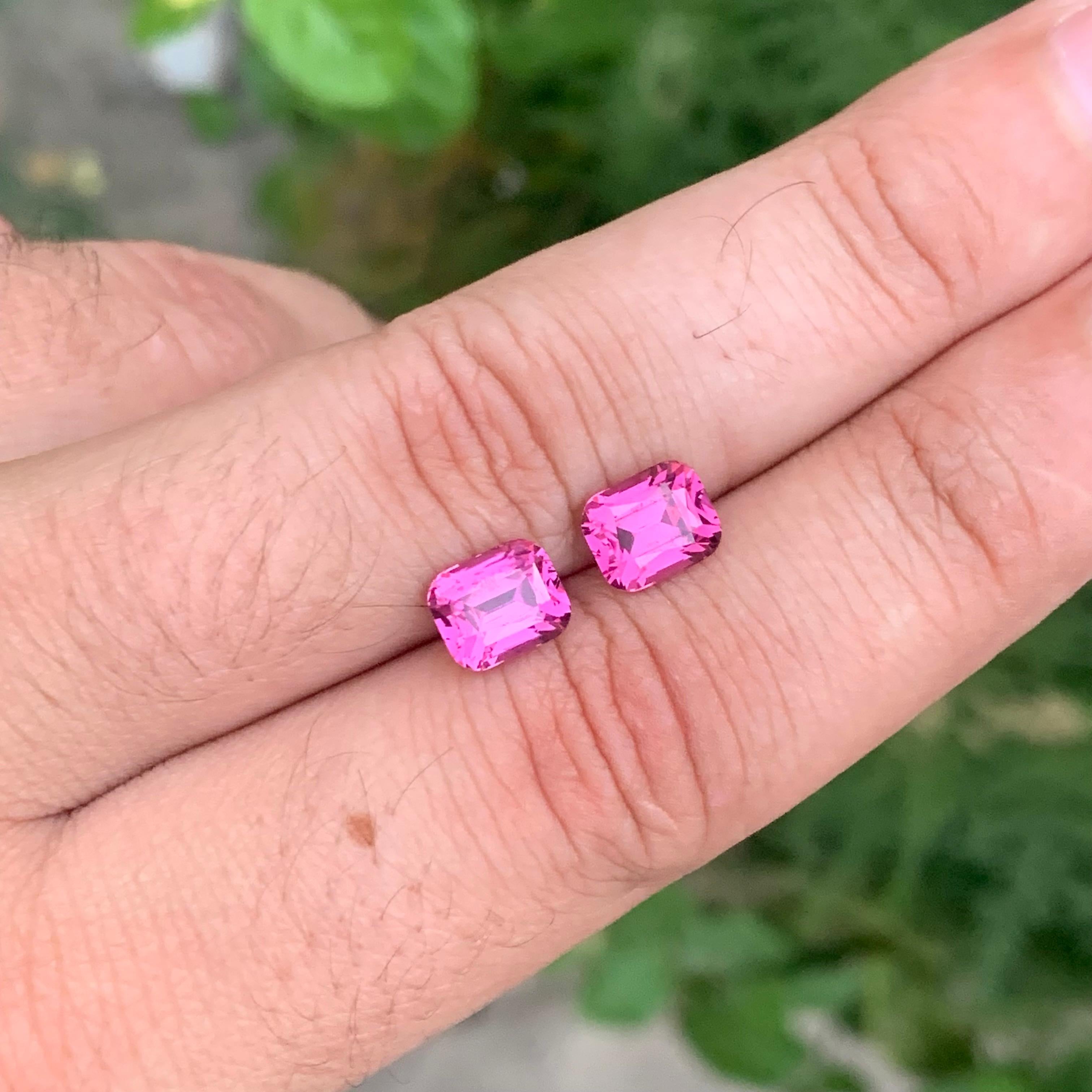 4,80 Karat natürlicher loser Tanga-Granat, Paar Edelsteine aus Tansania, Paar im Angebot 5