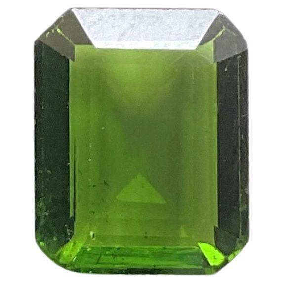 4.80 carats green Tourmaline octagon Faceted cut stone Top Quality Natural gem