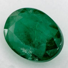4.80 Karat Smaragd Oval Loser Edelstein