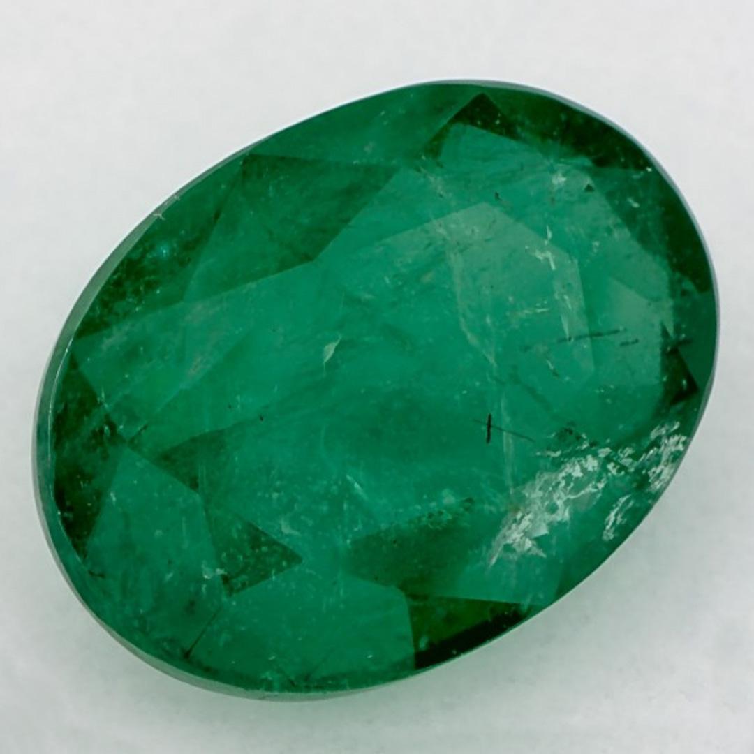 4.80 Karat Smaragd Oval Loser Edelstein (Ovalschliff) im Angebot