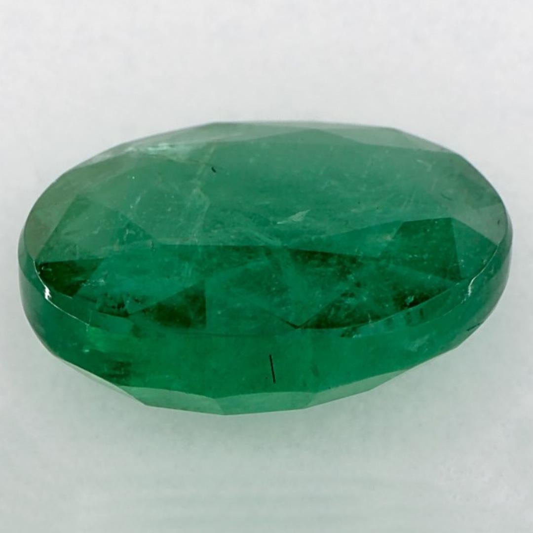 4.80 Karat Smaragd Oval Loser Edelstein im Zustand „Neu“ im Angebot in Fort Lee, NJ
