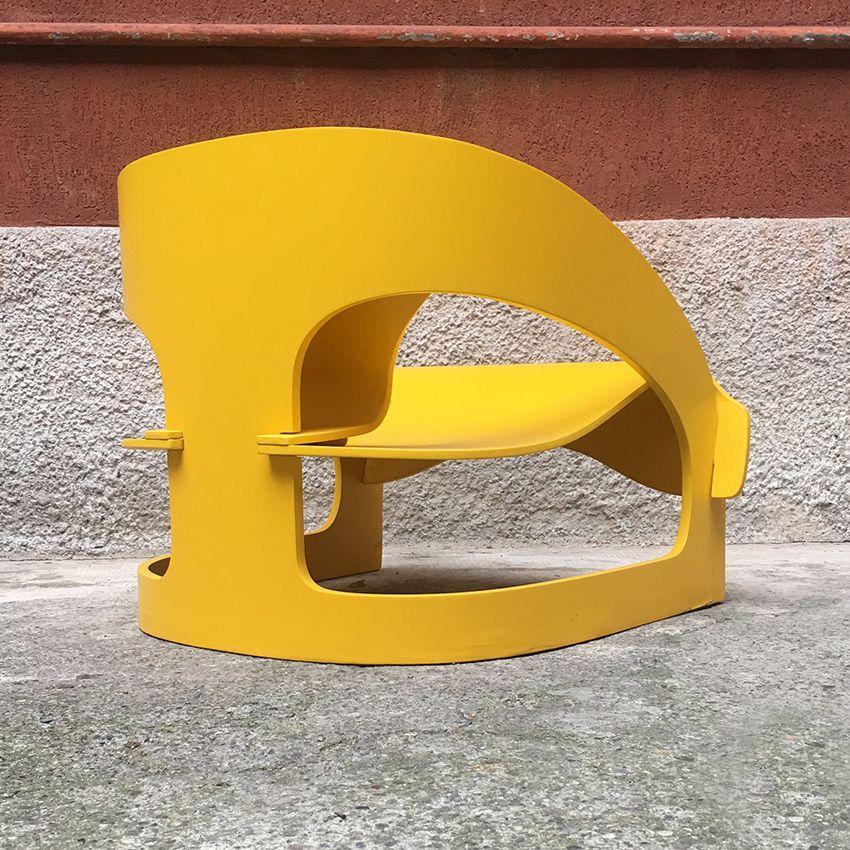 Mid-20th Century 4801 Armchair by Joe Colombo for Kartell, 1964