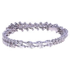 4.80ct Multi Shape Double Layer Diamond Bracelet